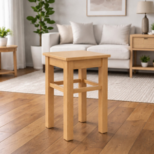 Taboret drewniany (sosnowy) – Miodowy
