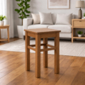 Taboret drewniany (sosnowy) - Dąb
